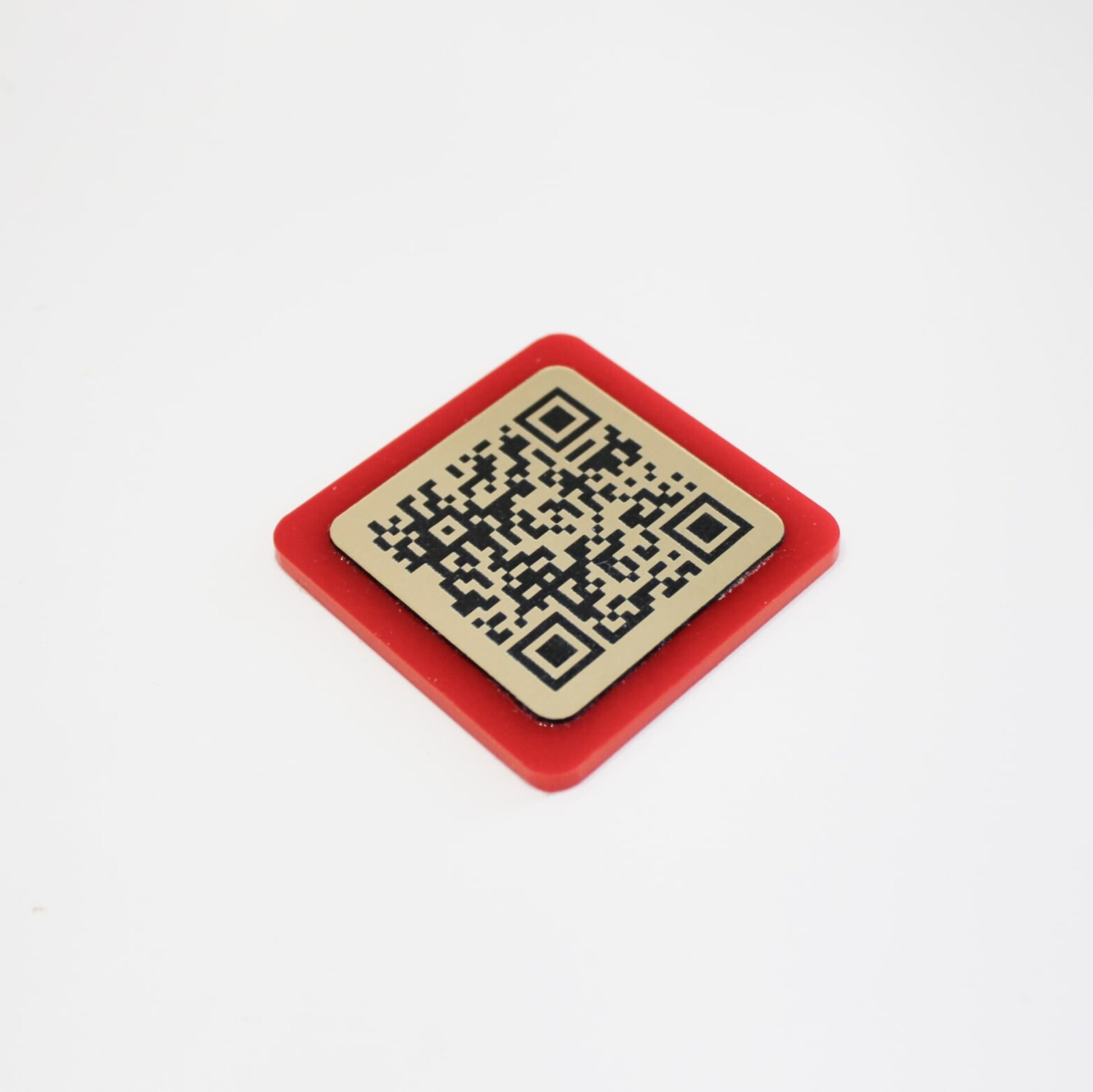 Placa QR mini metacrilato Rojo - 2