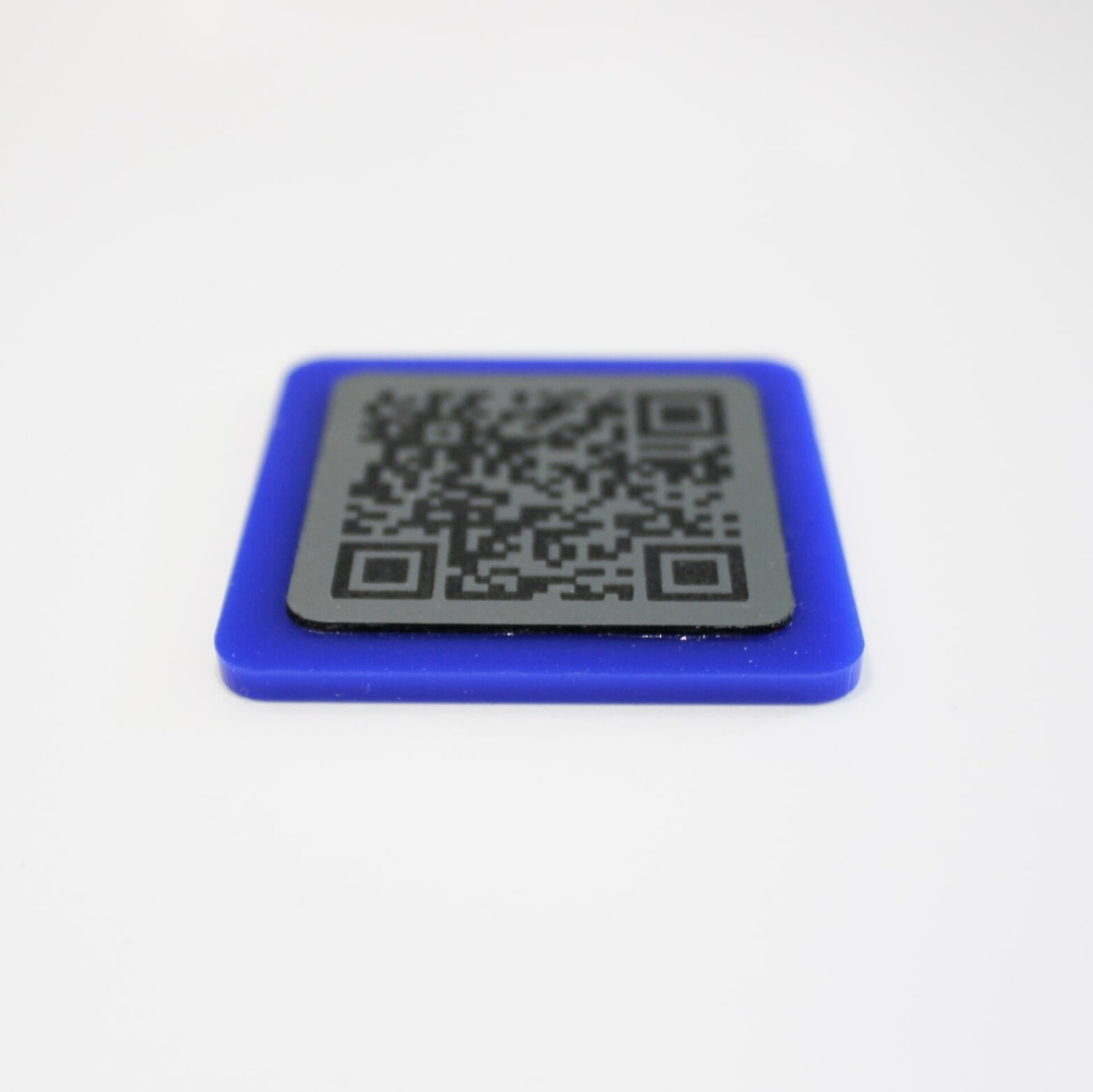 Placa QR mini metacrilato Azul - 3