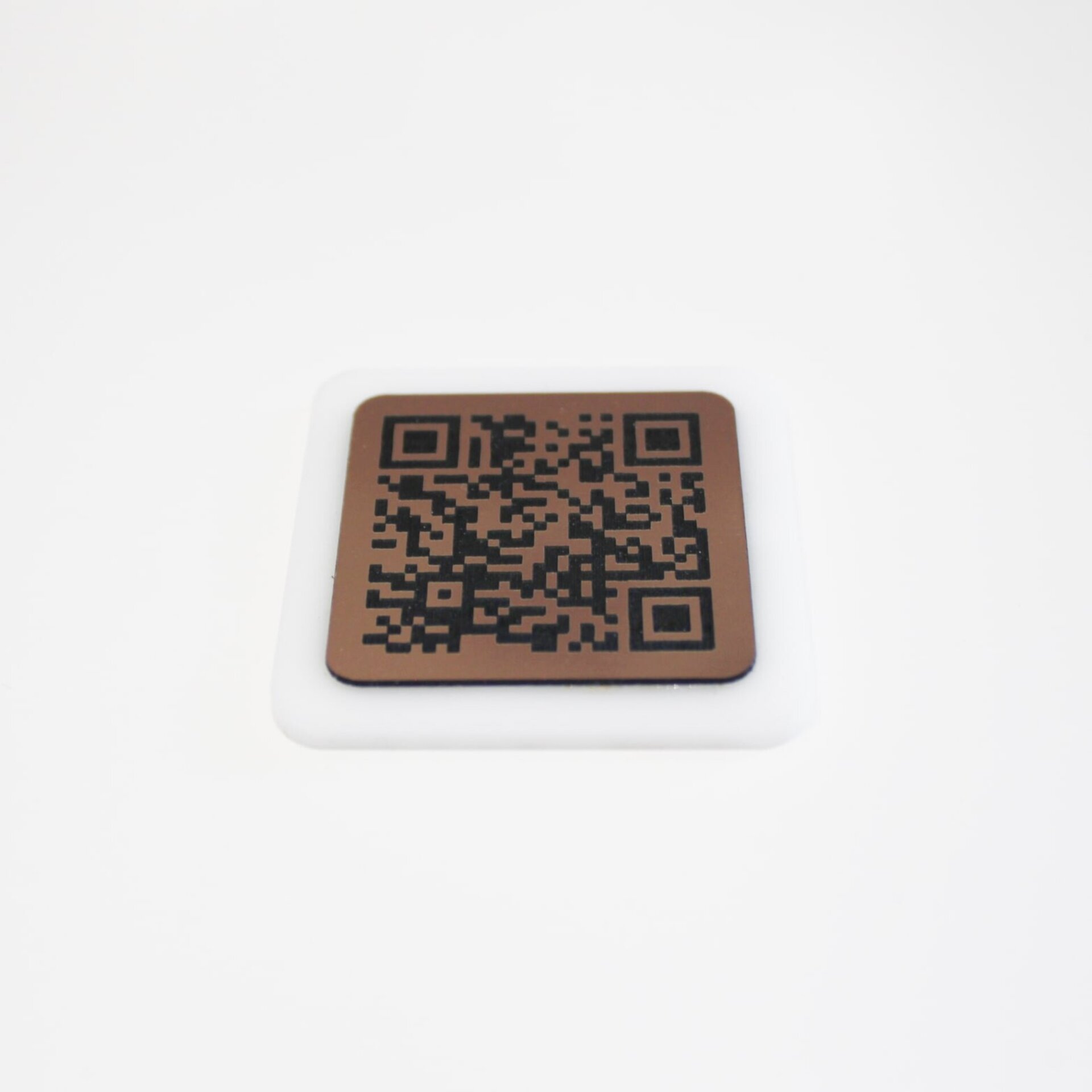 Placa QR mini metacrilato Blanco - 3