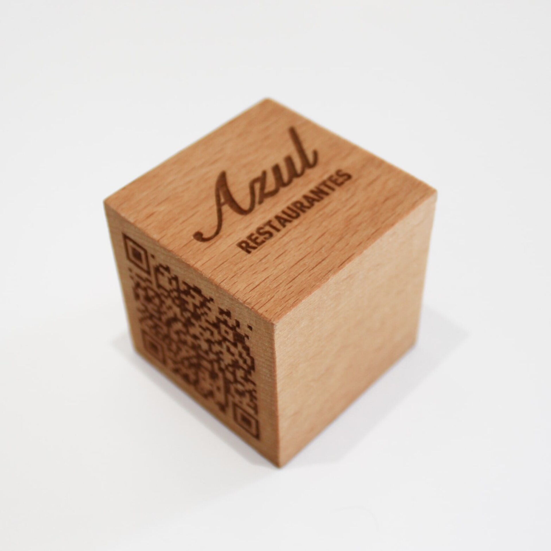 Cubo QR madera - 4