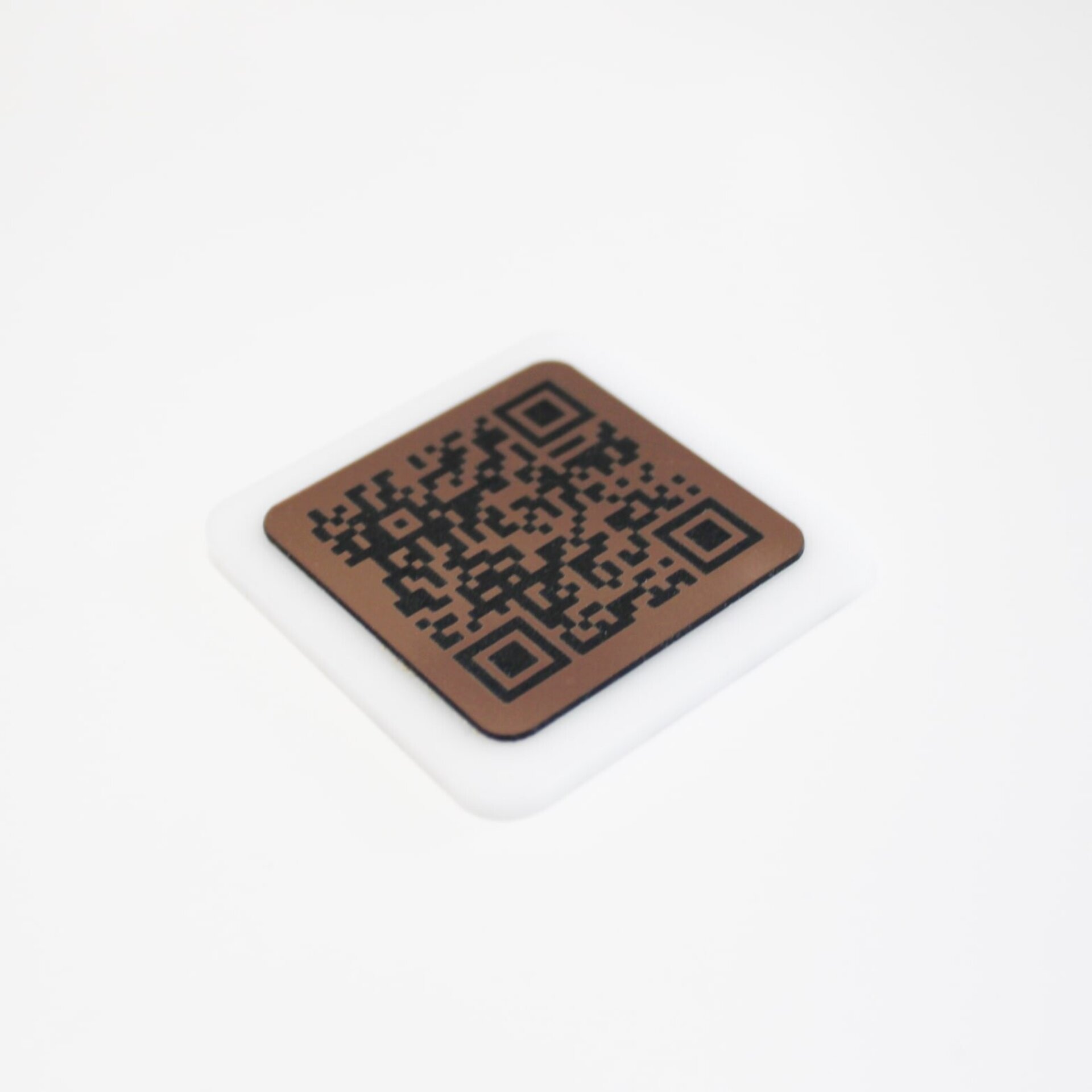 Placa QR mini metacrilato Blanco - 5