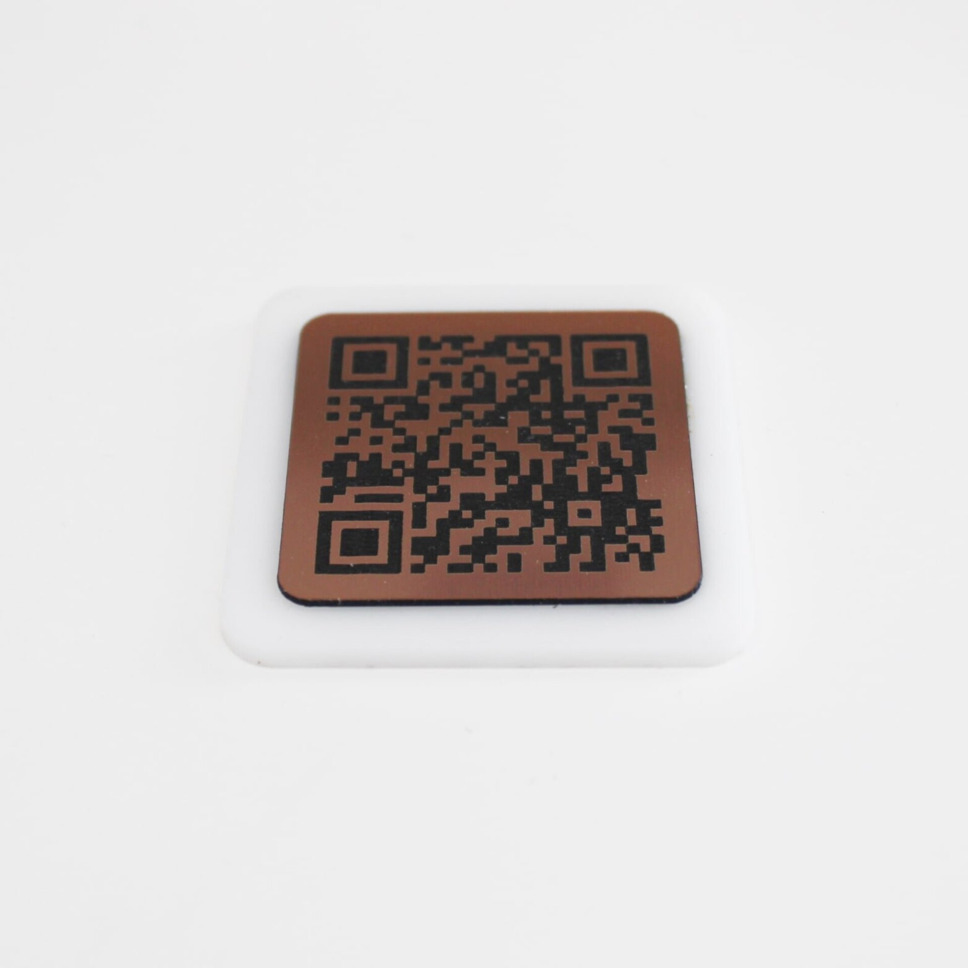 Placa QR mini metacrilato Blanco - 2