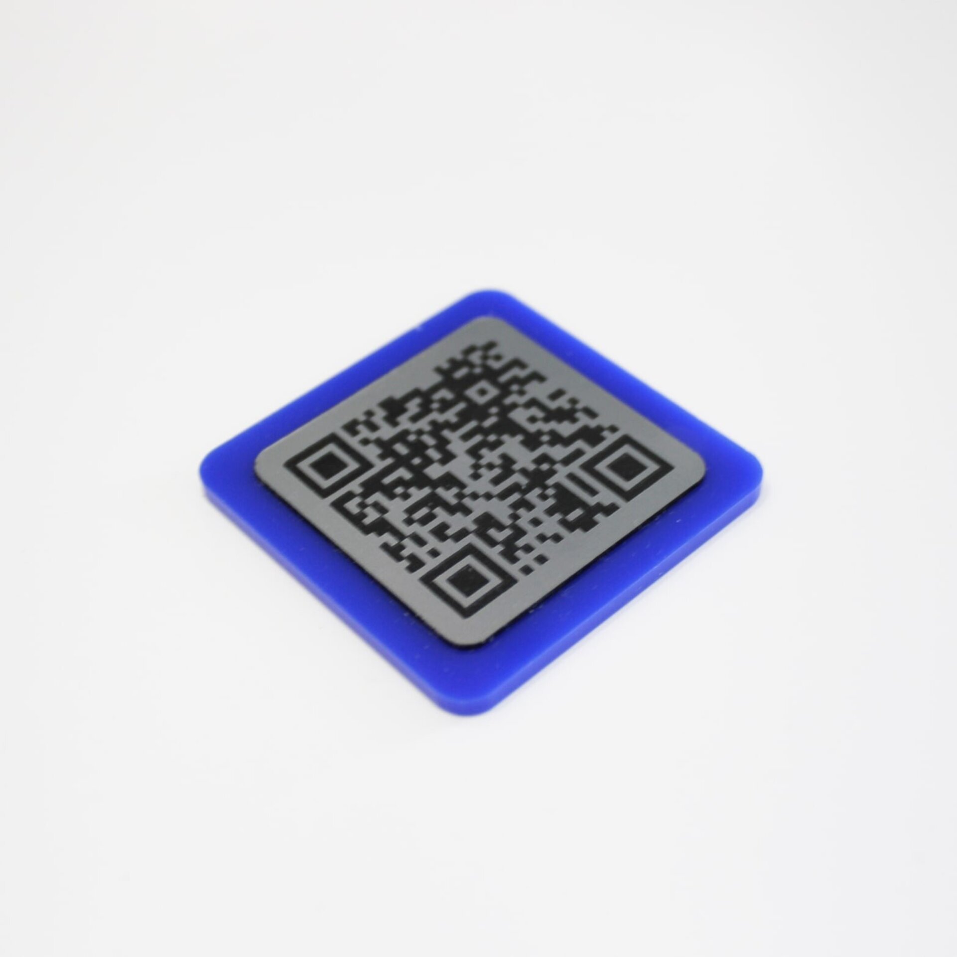 Placa QR mini metacrilato Azul - 2