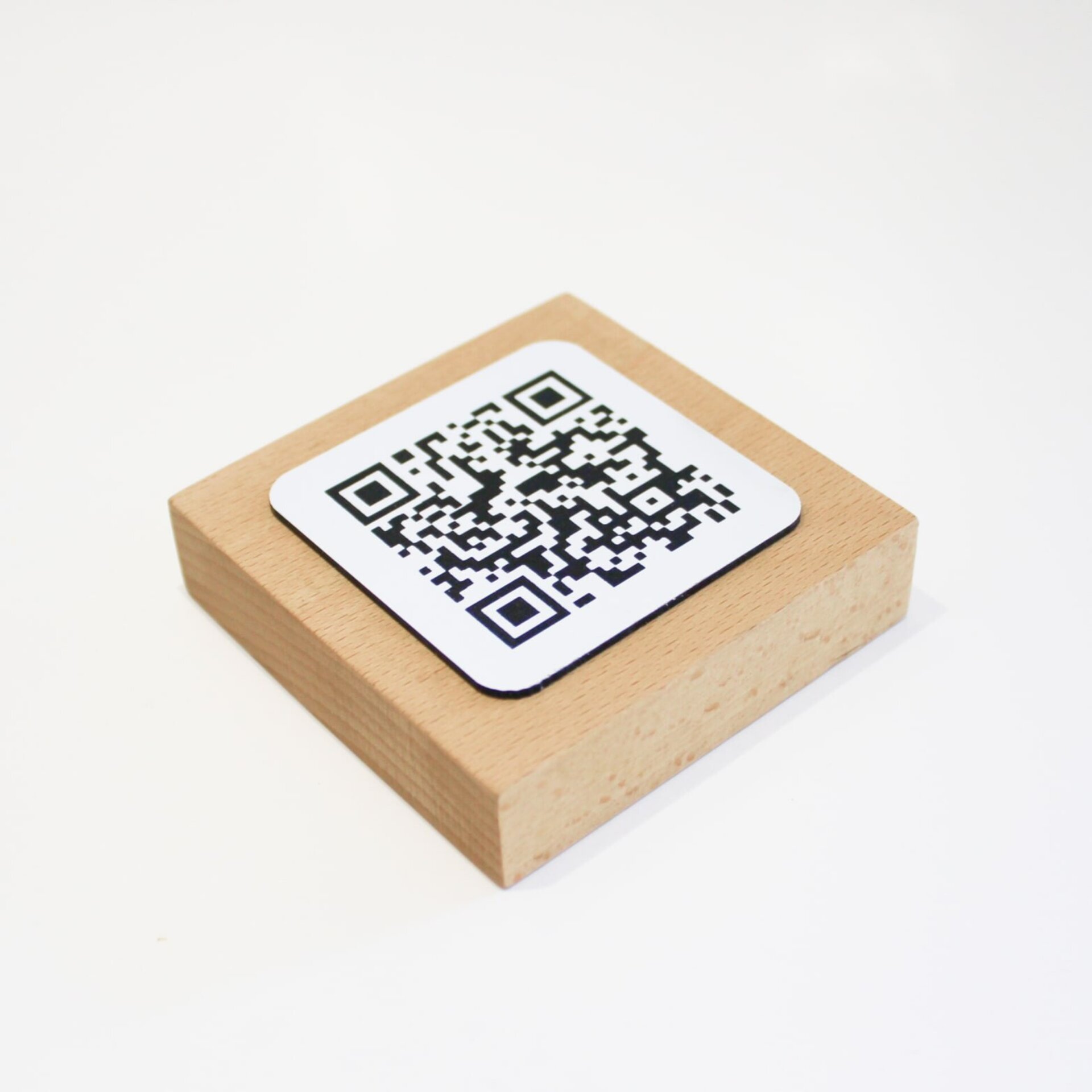 Taco QR madera Haya XL 2cm - 2